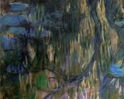 Water-Lilies, Reflections of Weeping Willows, left half
